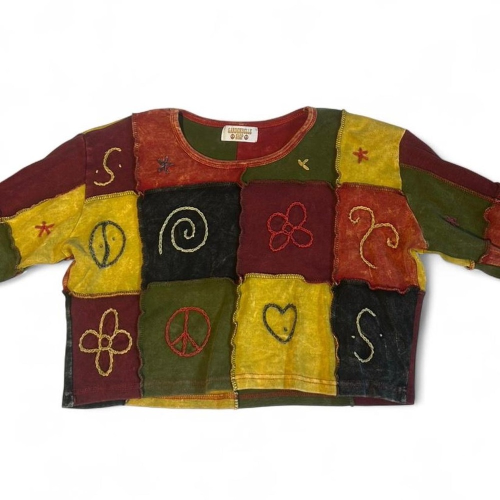 Gardenbelle Shop multicoloured patchwork long sle… - image 1
